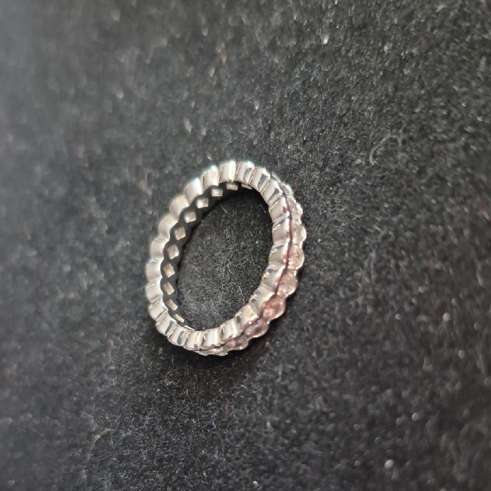 Tocara Sterling Silver DiAmi Eternity Ring (J78) - Picture 4 of 4